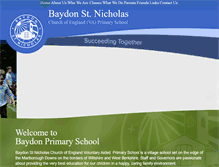 Tablet Screenshot of baydon-school.org.uk